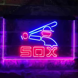 Chicago White Sox Logo 2 Neon-Like LED Sign - Legacy Edition