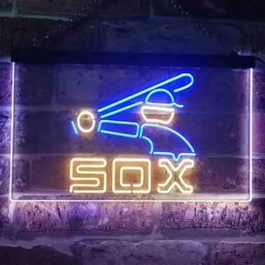 Chicago White Sox Logo 2 Neon-Like LED Sign - Legacy Edition
