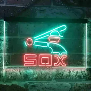 Chicago White Sox Logo 2 Neon-Like LED Sign - Legacy Edition