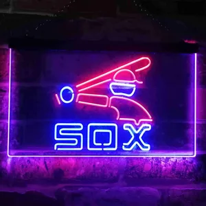 Chicago White Sox Logo 2 Neon-Like LED Sign - Legacy Edition