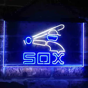 Chicago White Sox Logo 2 Neon-Like LED Sign - Legacy Edition