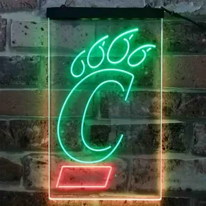 Cincinnati Bearcats Logo Neon-Like LED Sign