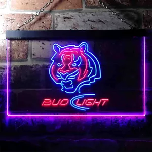 Cincinnati Bengals Bud Light Neon-Like LED Sign