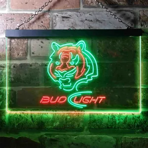 Cincinnati Bengals Bud Light Neon-Like LED Sign