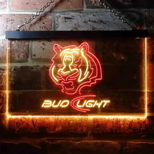 Cincinnati Bengals Bud Light Neon-Like LED Sign