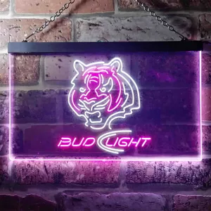 Cincinnati Bengals Bud Light Neon-Like LED Sign
