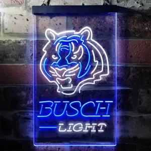 Cincinnati Bengals Busch Light Neon-Like LED Sign