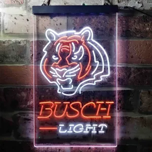 Cincinnati Bengals Busch Light Neon-Like LED Sign