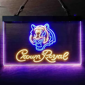 Cincinnati Bengals Crown Royal Neon-Like LED Sign