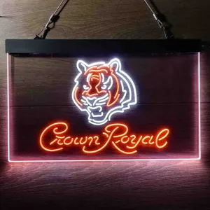 Cincinnati Bengals Crown Royal Neon-Like LED Sign