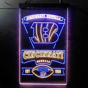 Cincinnati Bengals EST 1968 Neon-Like LED Sign