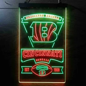 Cincinnati Bengals EST 1968 Neon-Like LED Sign