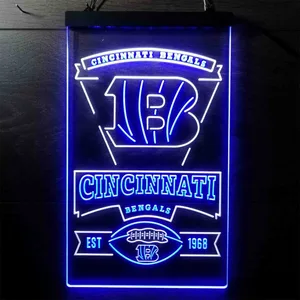 Cincinnati Bengals EST 1968 Neon-Like LED Sign