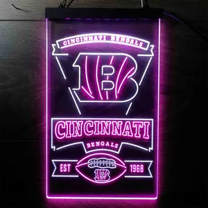 Cincinnati Bengals EST 1968 Neon-Like LED Sign