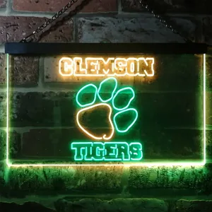 Clemson Tigers Logo  Neon-Like LED Sign