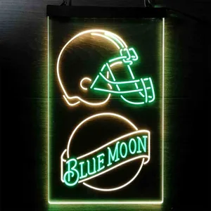 Cleveland Browns Blue Moon Neon-Like LED Sign