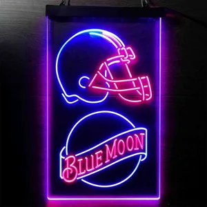 Cleveland Browns Blue Moon Neon-Like LED Sign