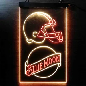 Cleveland Browns Blue Moon Neon-Like LED Sign