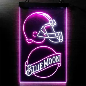 Cleveland Browns Blue Moon Neon-Like LED Sign