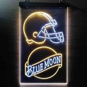 Cleveland Browns Blue Moon Neon-Like LED Sign