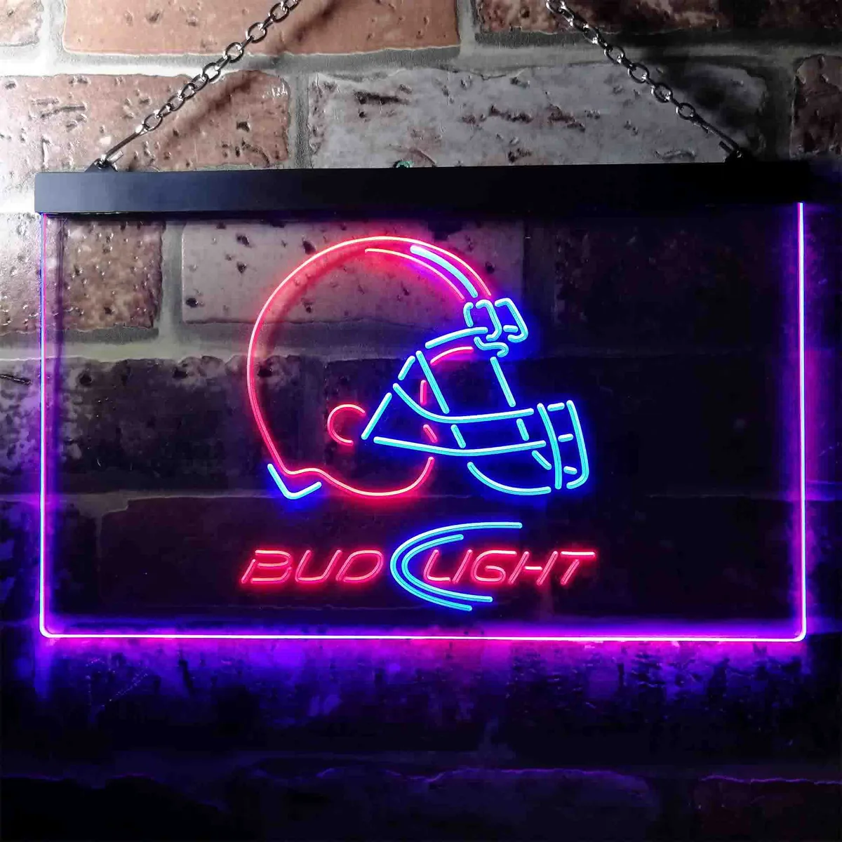 Cleveland Browns Bud Light 1 Neon-Like LED Sign