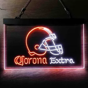 Cleveland Browns Corona Extra Neon-Like LED Sign