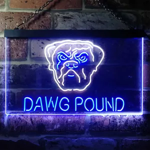 Cleveland Browns Dawg Pound Neon-Like LED Sign