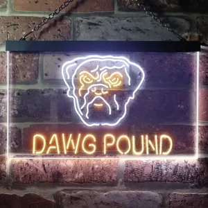 Cleveland Browns Dawg Pound Neon-Like LED Sign