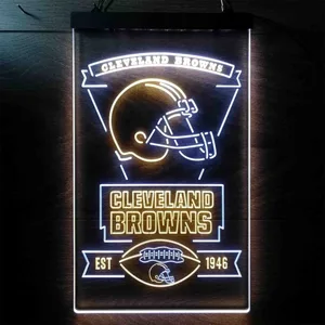 Cleveland Browns EST 1946 Neon-Like LED Sign