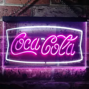 Coca-Cola Banner 2 Neon-Like LED Sign
