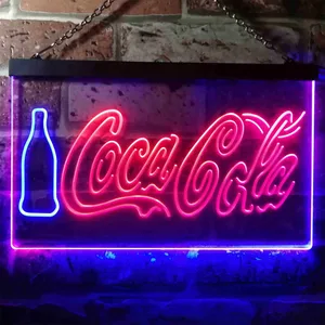 Coca-Cola Bottle and Logo Neon-Like LED Sign