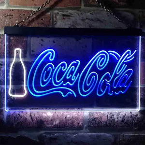 Coca-Cola Bottle and Logo Neon-Like LED Sign