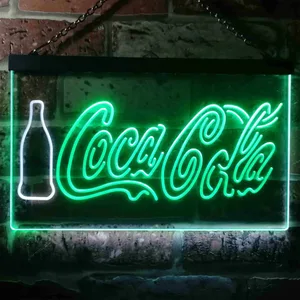 Coca-Cola Bottle and Logo Neon-Like LED Sign