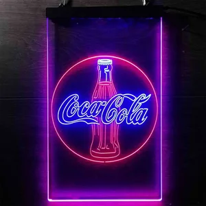 Coca-Cola Bottle Close Neon-Like LED Sign