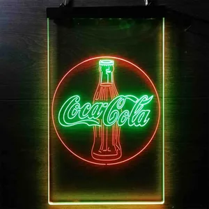 Coca-Cola Bottle Close Neon-Like LED Sign