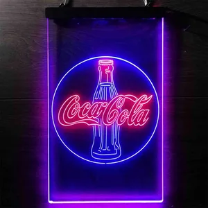 Coca-Cola Bottle Close Neon-Like LED Sign