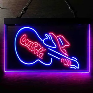 Coca-Cola Guitar Neon-Like LED Sign