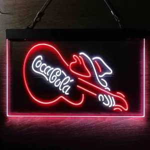 Coca-Cola Guitar Neon-Like LED Sign