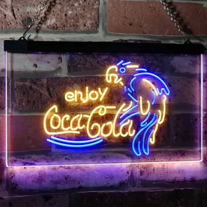 Coca-Cola Parrot Neon-Like LED Sign