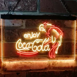 Coca-Cola Parrot Neon-Like LED Sign