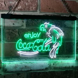 Coca-Cola Parrot Neon-Like LED Sign