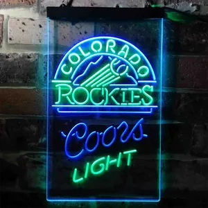 Colorado Rockets Coors Light Neon-Like LED Sign