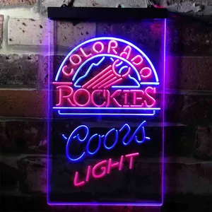 Colorado Rockets Coors Light Neon-Like LED Sign