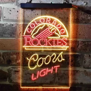Colorado Rockets Coors Light Neon-Like LED Sign
