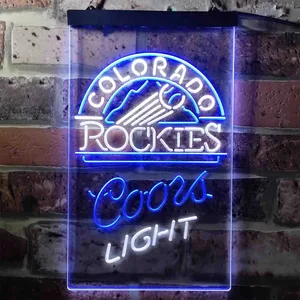 Colorado Rockets Coors Light Neon-Like LED Sign