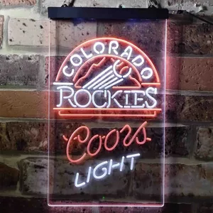 Colorado Rockets Coors Light Neon-Like LED Sign