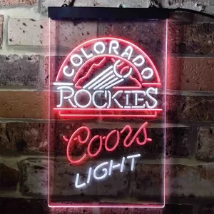 Colorado Rockets Coors Light Neon-Like LED Sign