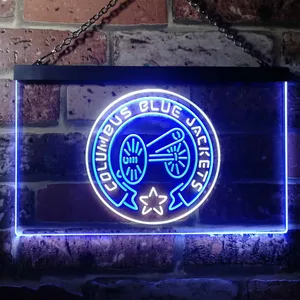 Columbus Blue Jackets Alternate Neon-Like LED Sign