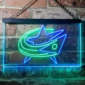 Columbus Blue Jackets Logo 1 Neon-Like LED Sign