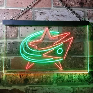 Columbus Blue Jackets Logo 1 Neon-Like LED Sign